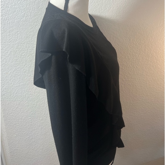 Black Ruffle Sweater - Picture 4 of 4
